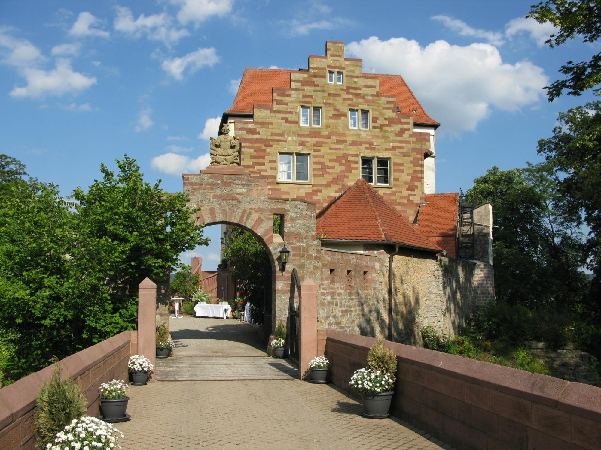 Eventlocation & Hotel Schloss Neuburg Obrigheim Eksteriør billede
